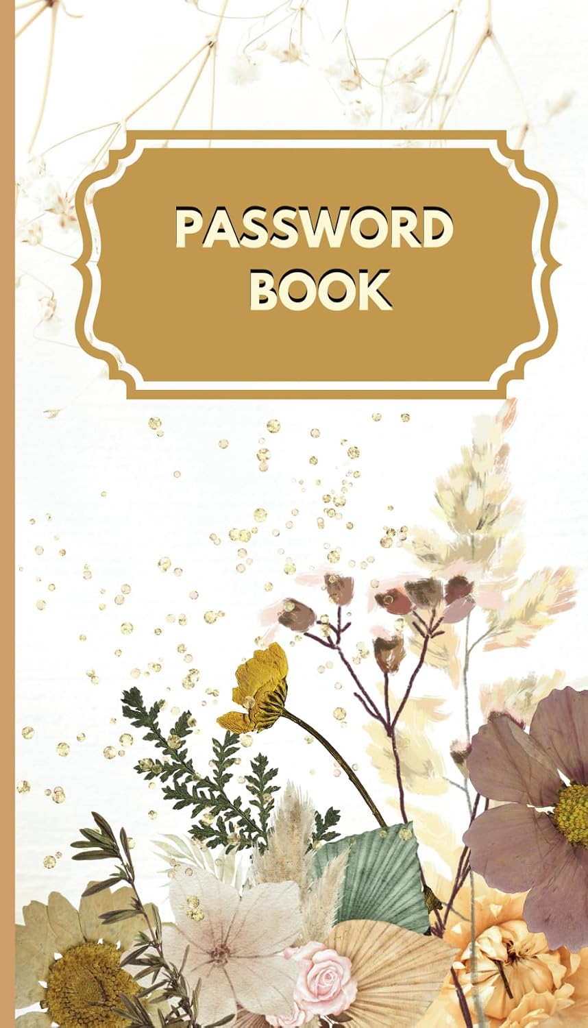Password Book: Flowered Compact Organizer for Online Security (4'x7') for an efficient password management baixar livro de graça