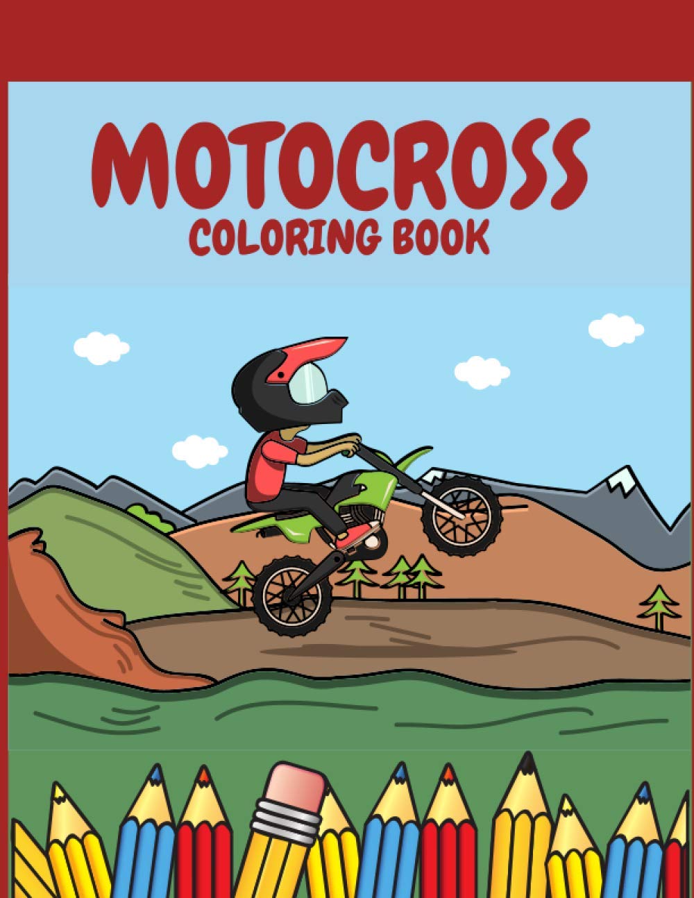 ler totalmente Motocross Coloring Book: Children's Designs With Motocross,Motorbikes & Dirt Bikes