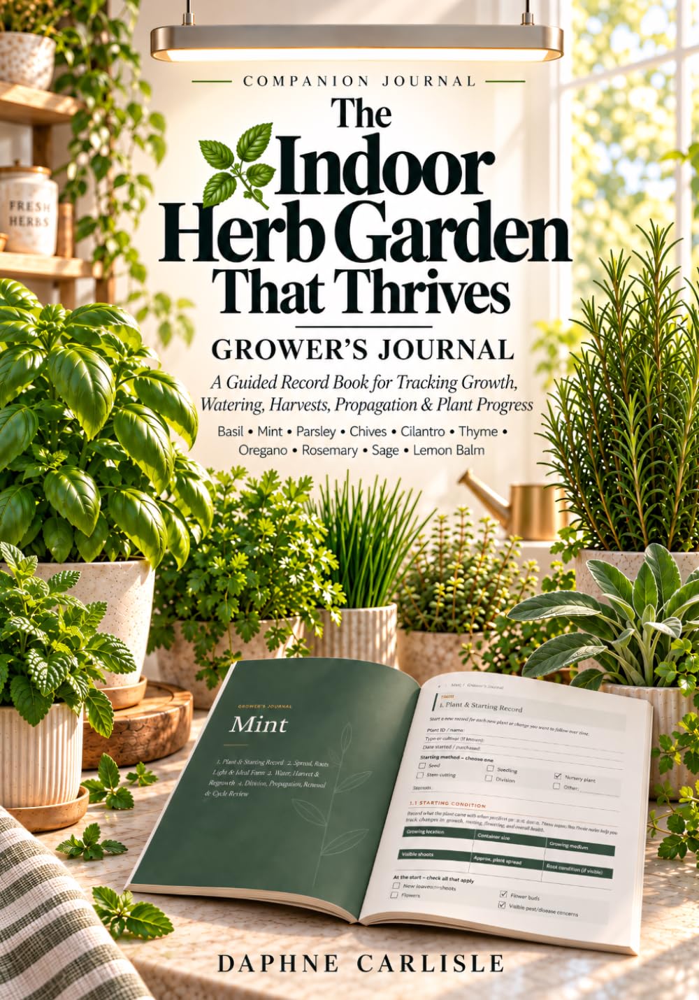 The Indoor Herb Garden That Thrives — Grower’s Journal: A Guided Record Book for Tracking Growth, Watering, Harvests, Propagation, Plant Progress & More for Culinary Herbs (The Indoor Edible Garden) baixar o livro de graça