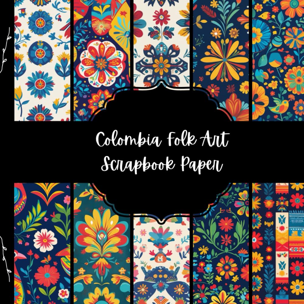 ler totalmente Colombia Folk Art Scrapbook Paper, South American Junk Journal Paper, DIY Projects, Origami, Collage Sheets, Decoupage Paper, 10 Designs, Double Sided