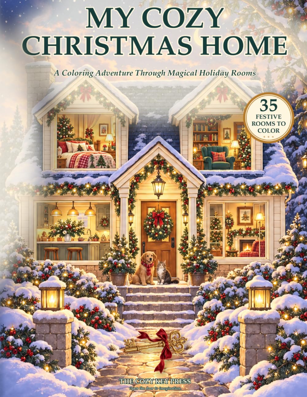 My Cozy Christmas Home: A Coloring Adventure Through Magical Holiday Rooms (My Cozy Home Coloring Adventures) baixar o livro de graça