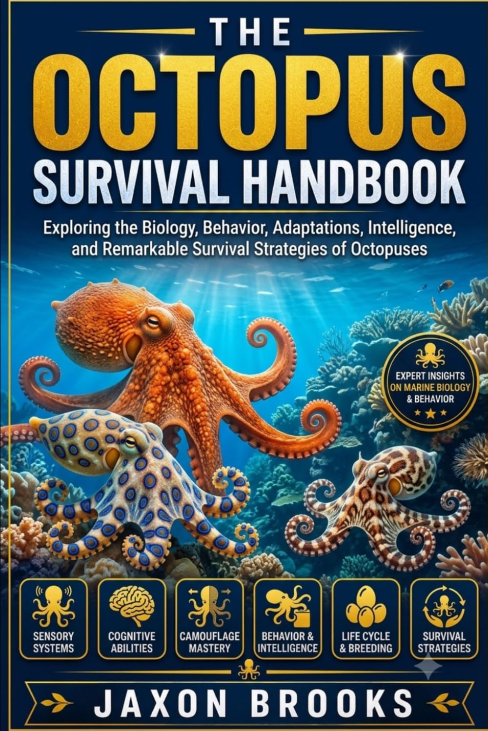 THE OCTOPUS SURVIVAL HANDBOOK: Exploring the Biology, Behavior, Adaptations, Intelligence, and Remarkable Survival Strategies of Octopuses
