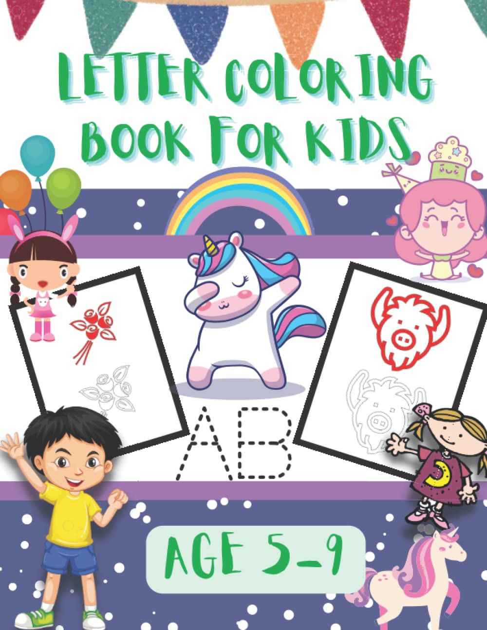 capítulo por capítulo baixar Letter coloring book for kids 5-9: letter tracing coloring book for kids to learn by coloring and tracing letters and other objects like flowers, animals, plans, cars and mire