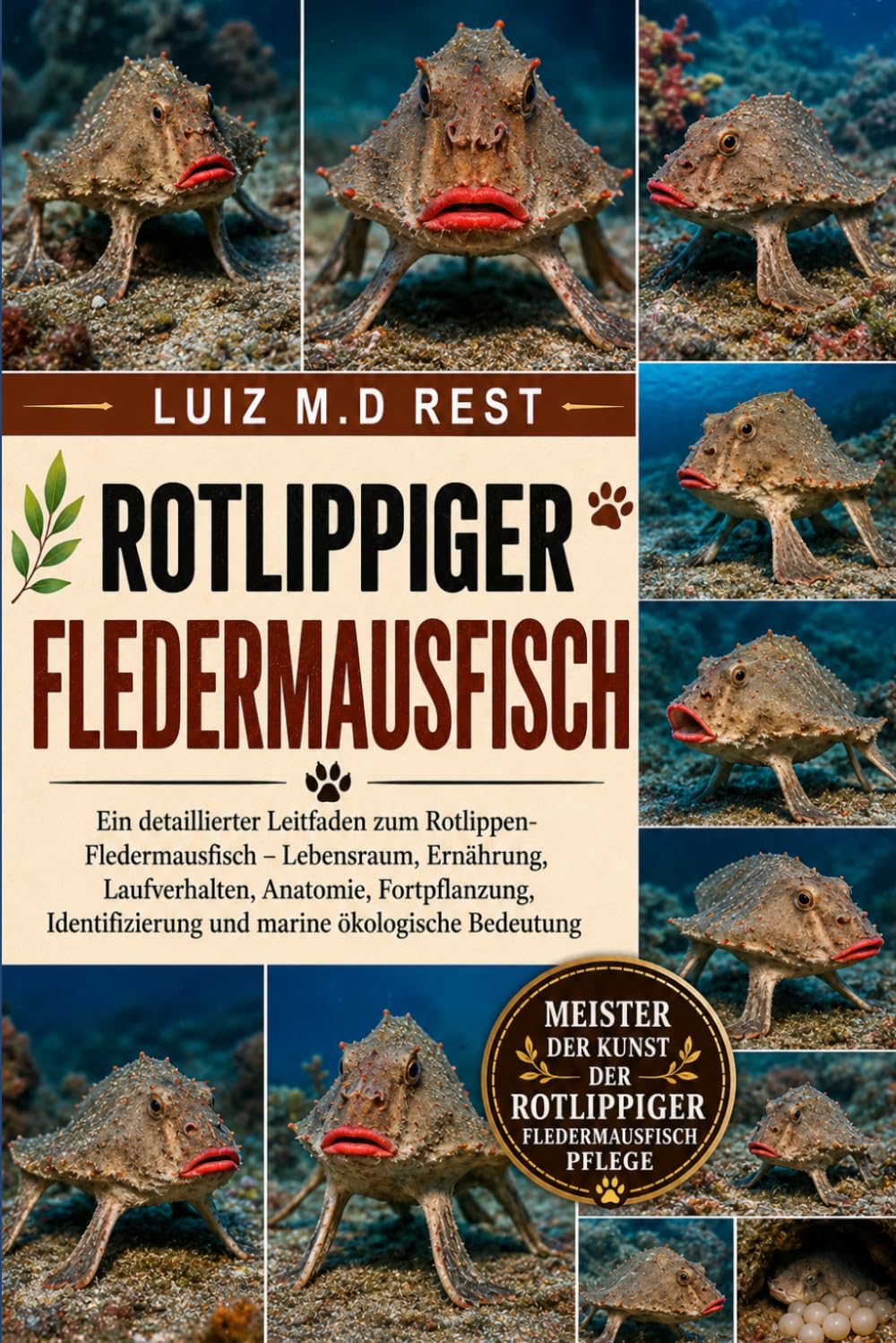 capítulo por capítulo baixar Rotlippiger Fledermausfisch: Ein detaillierter Leitfaden zum Rotlippen-Fledermausfisch - Lebensraum, Ernährung, Laufverhalten, Anatomie, Fortpflanzung, Identifizierung und marine ökologische Bedeutung
