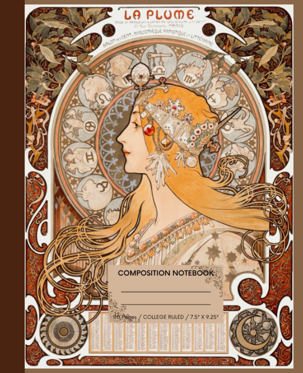 Eqyptian Vintage Composition Notebook: Vintage Historian Composition Notebook, Aesthetic Vintage Composition Notebook Egyptian, 110 7.5" x 9.25" College Ruled Pages baixar livro de graça