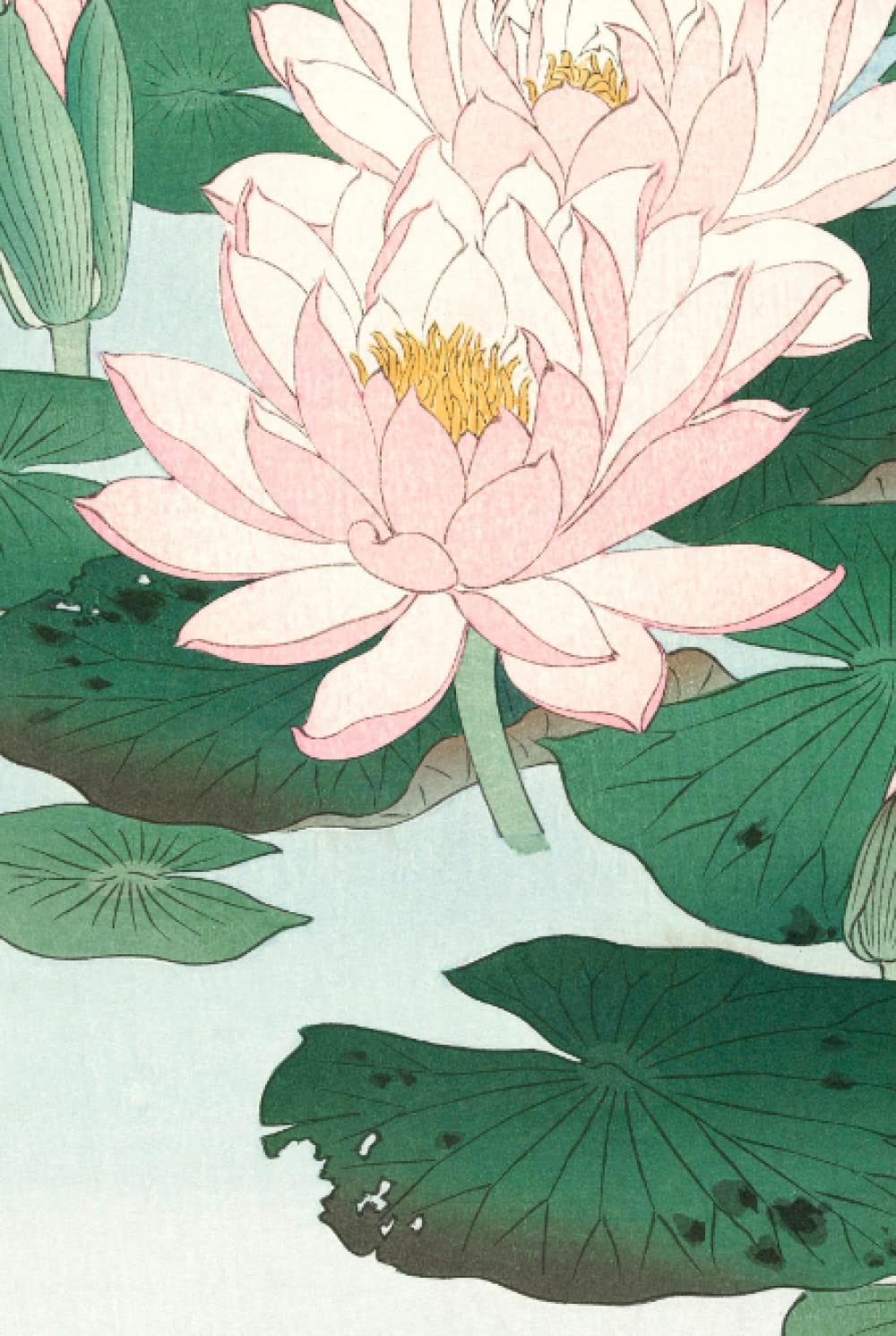ler totalmente Ohara Koson Water Lily (1920-1930), 120 Pages, 6” x 9” Lined Paper Journal/Diary/Notebook, Hardcover: Ideal for journaling, writing and note-taking. Diary for Art Lovers, Adults, College Students
