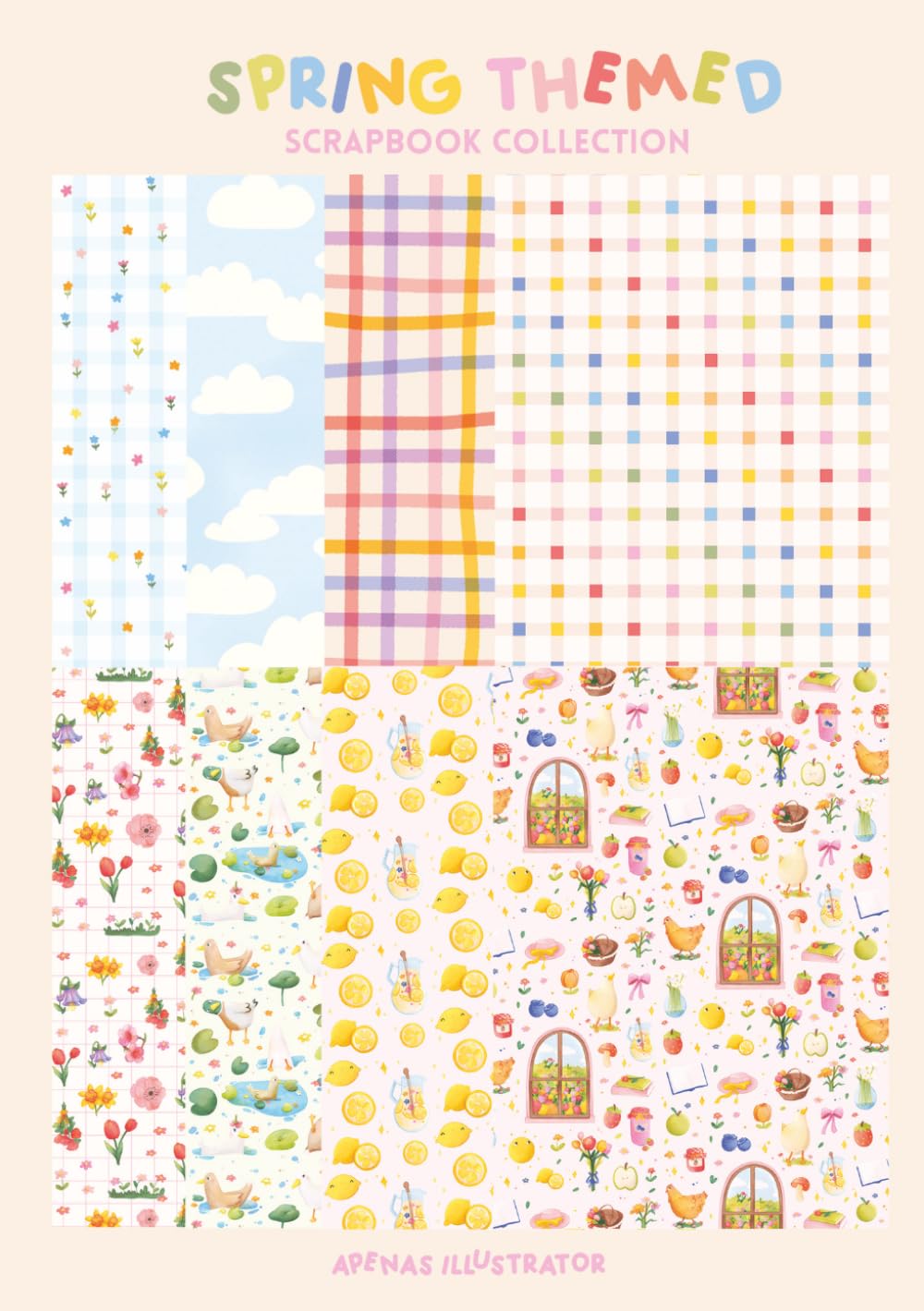 ler totalmente Cute Spring Themed Scrapbook Paper: Double Sided Decorative Paper for journaling, scrapbook and card making (Portuguese Edition)