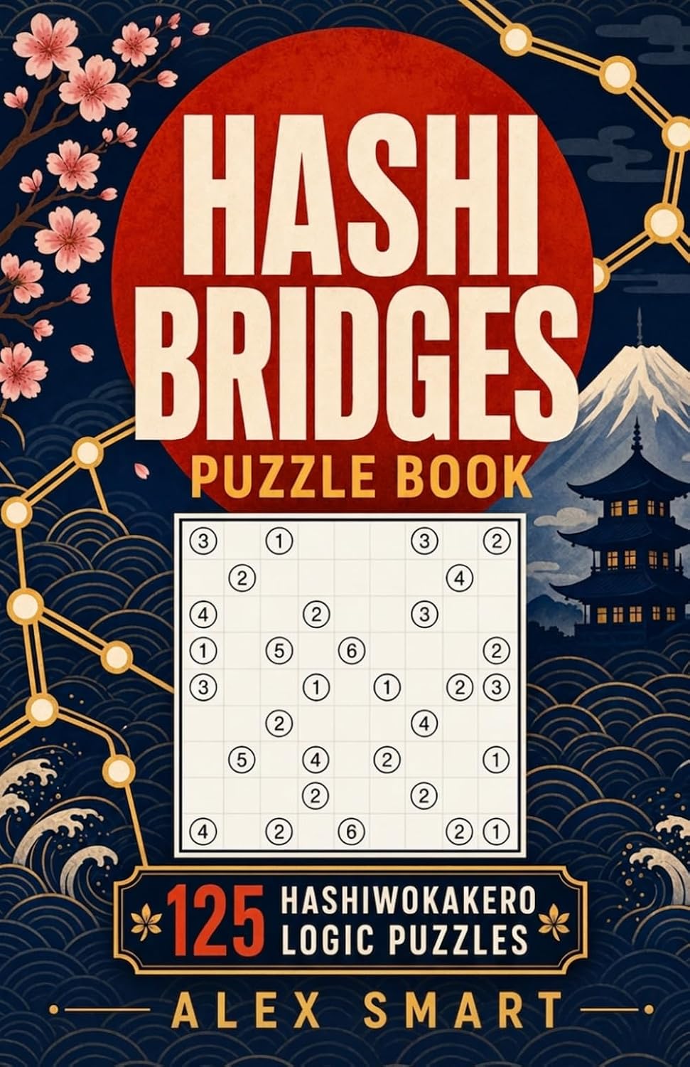 Hashi Bridges Puzzle Book: 125 Hashiwokakero Logic Puzzles for Adults baixar o livro de graça