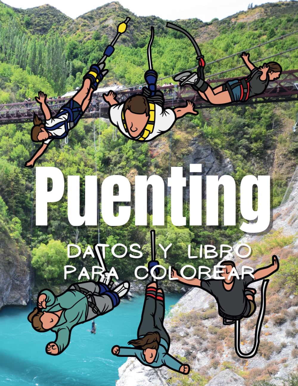 Datos y libro para colorear sobre el puenting: para niños de 2 a 12 años baixar livro de graça