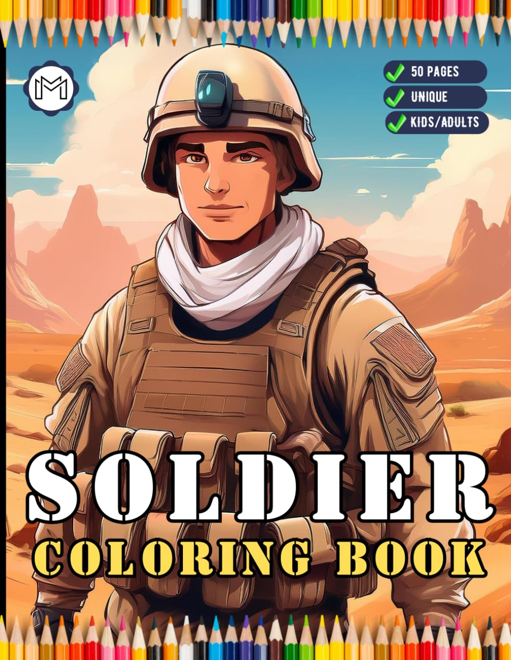 50 Pages Military Army Soldier Coloring Book for Adults Kids Boys Girls Teens Cool Military Warrior War Veteran Gift Present Army Land Forces Themed... Pages for Soldiers Cadets Veterans Students baixar livro de graça