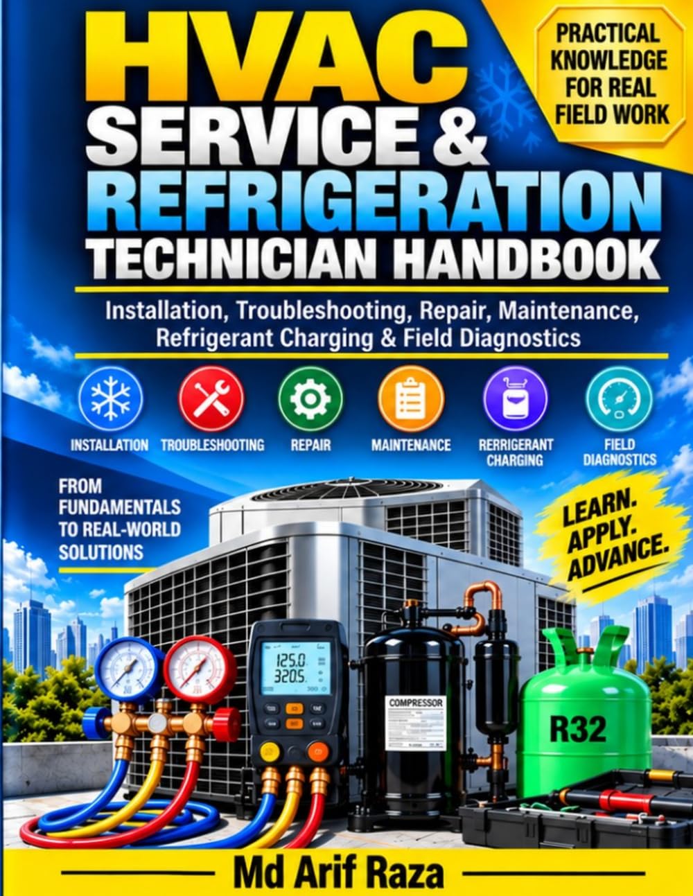 ler totalmente HVAC Service & Refrigeration Technician Handbook: Installation, Troubleshooting, Repair, Maintenance, Refrigerant Charging & Field Diagnostics