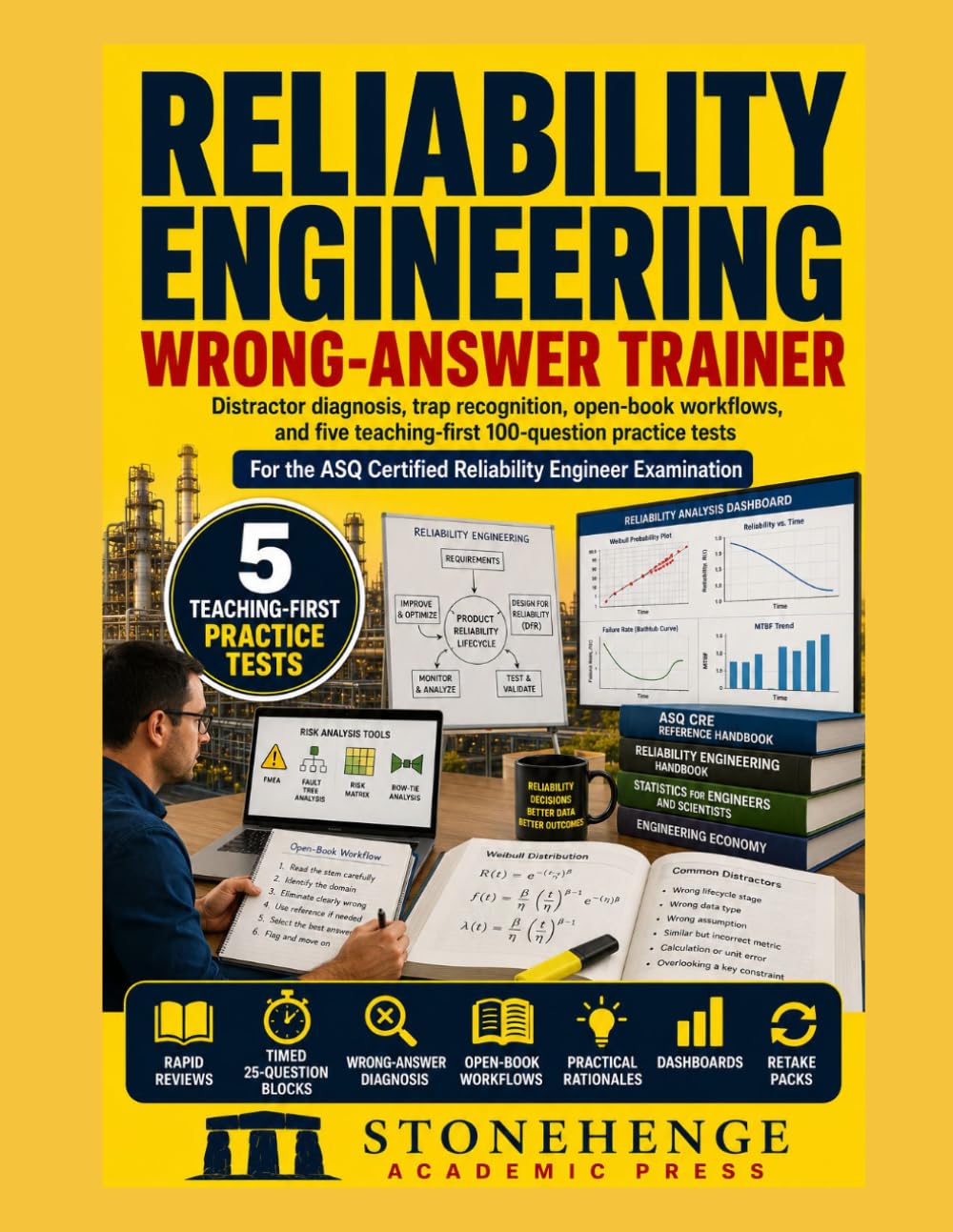 ler totalmente Reliability Engineering Wrong-Answer Trainer: ASQ CRE Exam Prep and Practice Tests: Distractor diagnosis, trap recognition, open-book workflows, and five teaching-first practice tests