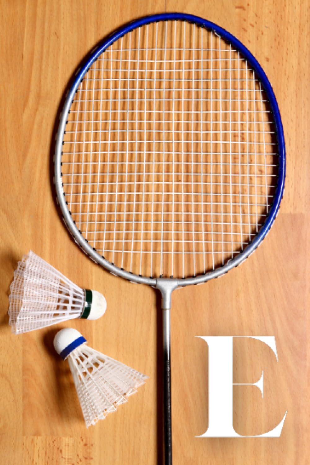E: Badminton Game Sport Themed Initial Monogram Letter "E" Personalized Name Lined Notebook / Journal / Diary for Writing Notes baixar o livro de graça