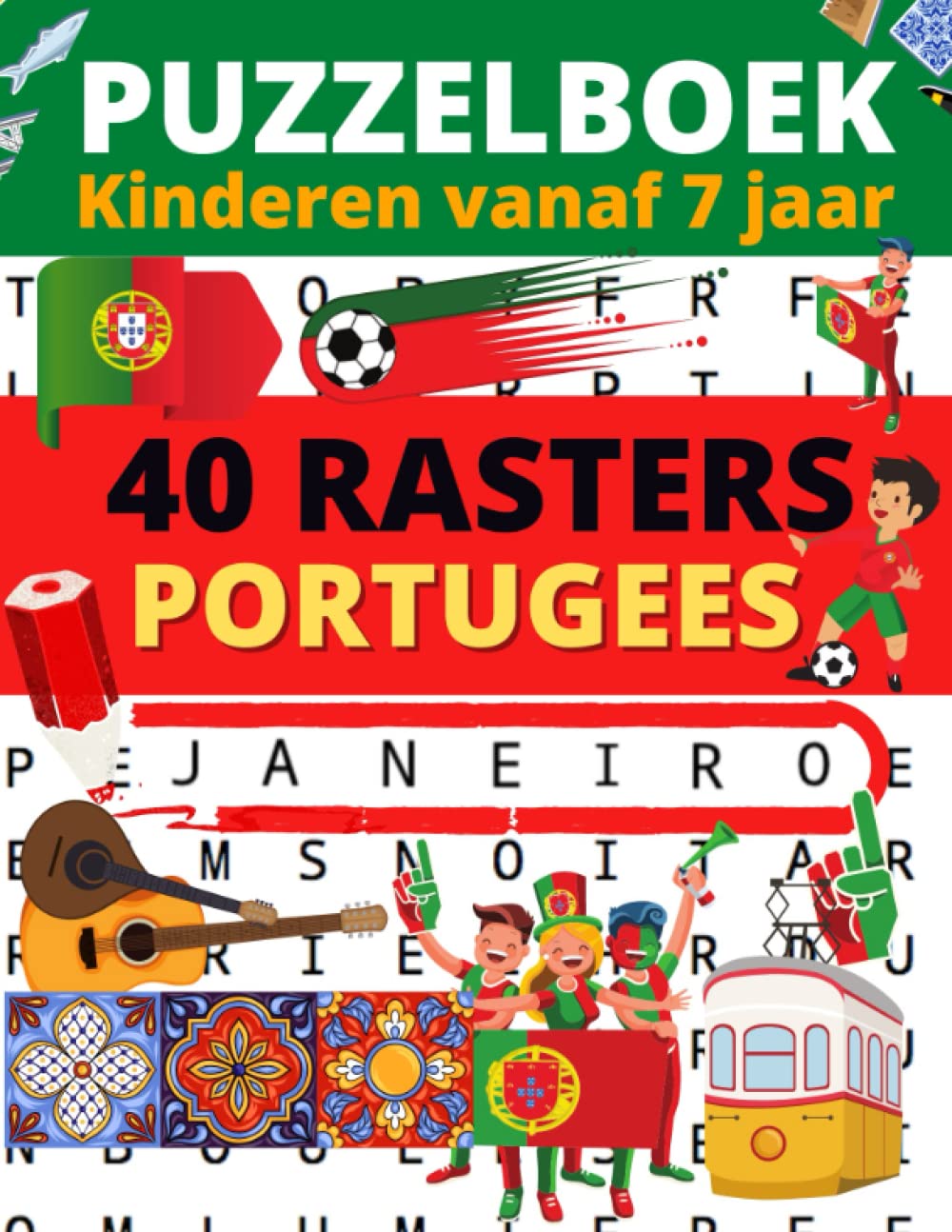 Puzzelboek: Kinderen vanaf 7 jaar: 40 rasters om je portugees te leren of te verbeteren + oplossingen (puzzelboek voor volwassenen in portugees... | 21.59cm x 27.94cm (Portuguese Edition) baixar livro de graça