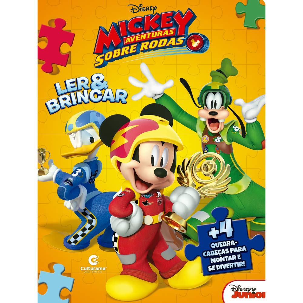 ler totalmente Livro Quebra-Cabeças. Mickey Sobre Rodas