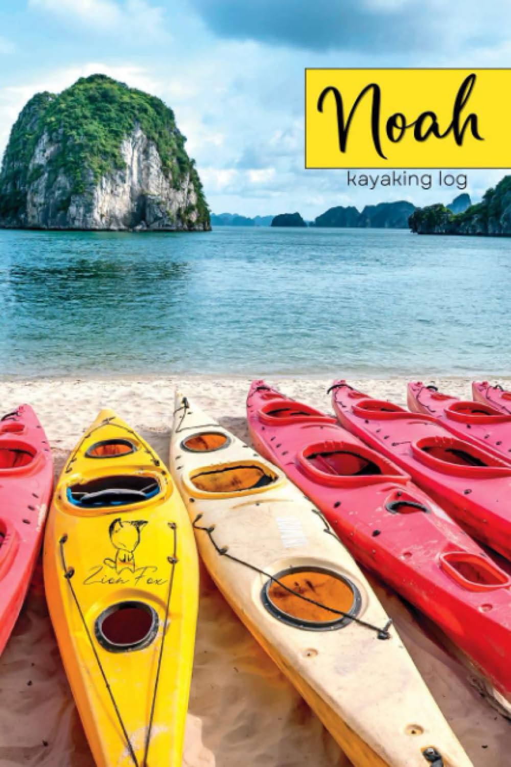 Noah - Kayaking Log: record/track 99+ kayaking trips in this personalized notebook