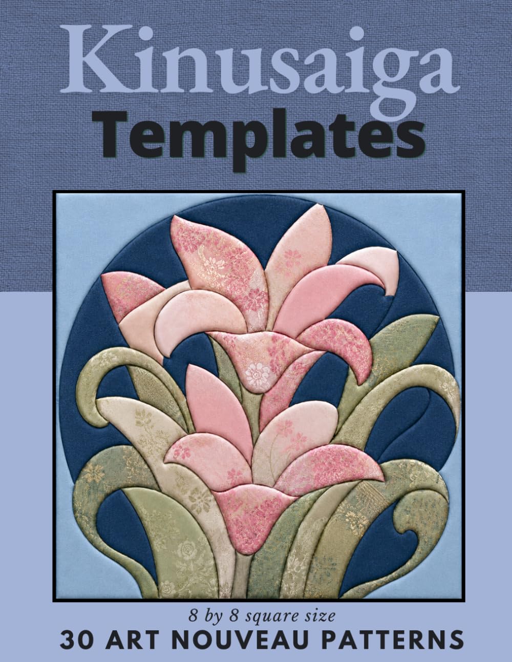 Kinusaiga Templates 30 Art Nouveau Patterns: No-Sew Japanese Fabric Art 8 by 8 square size baixar livro de graça