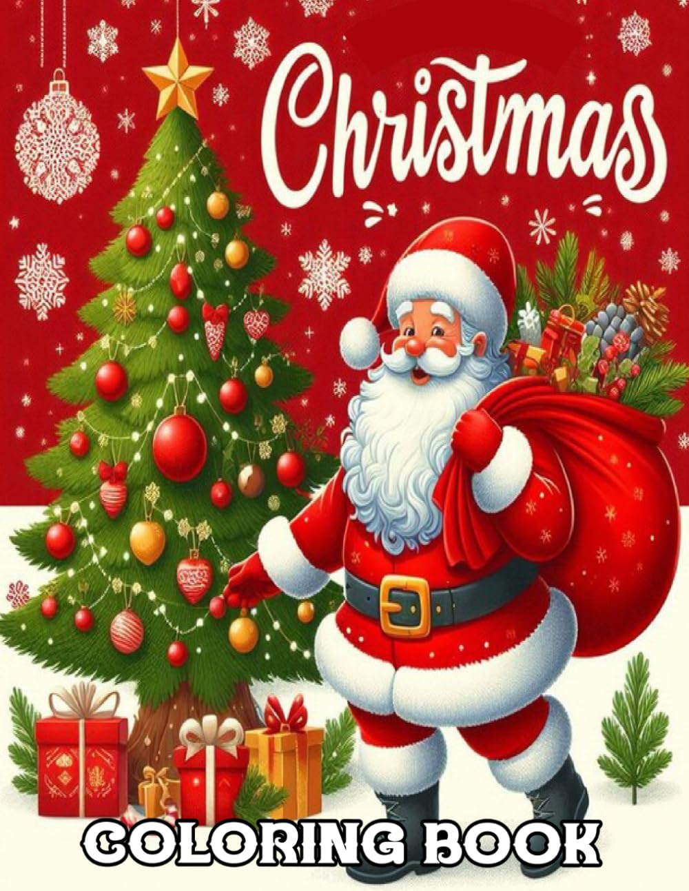 ler totalmente Christmas Coloring Book: 50 Easy Christmas Coloring Book For Seniors Large Print Winter Coloring Pages Simple Designs