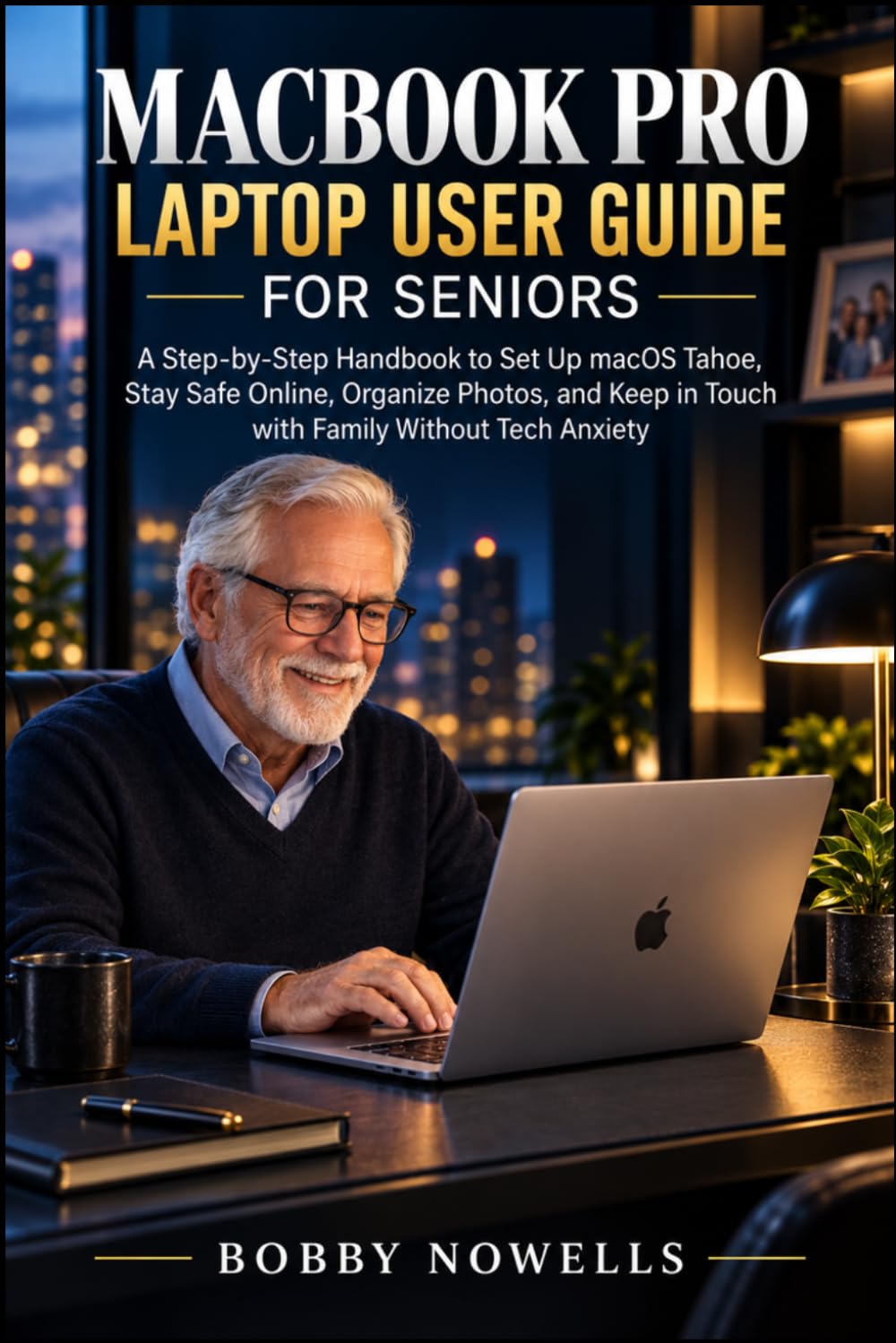 MacBook Pro Laptop User Guide for Seniors: A Step-by-Step Handbook to Set Up macOS Tahoe, Stay Safe Online, Organize Photos, and Keep in Touch with Family Without Tech Anxiety baixar o livro de graça