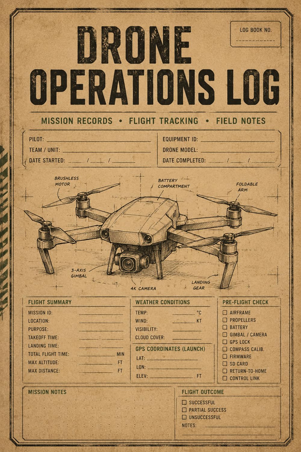 capítulo por capítulo baixar Drone Operations Log: Built for Independent Pilots and Professional Crews | Mission Tracking, Equipment Oversight and Activity Management