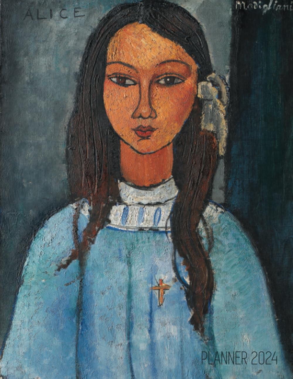 ler totalmente Amedeo Modigliani Planner 2024: Alice Painting Organizer | Artistic Cubism Art Painting of Native Indian Woman