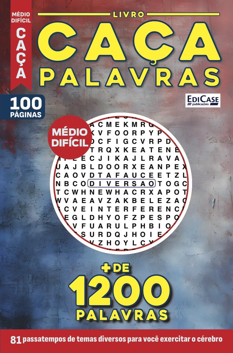 Livro Caça-Palavras 55: Nível Médio/ Difícil - Temas diversos para você exercitar o cérebro baixar o livro de graça