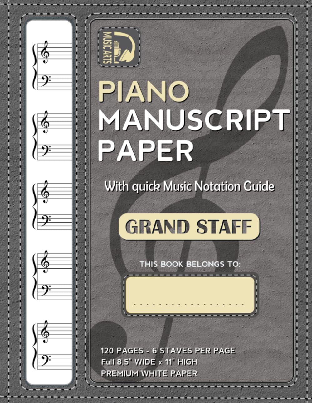 capítulo por capítulo baixar Piano Manuscript Paper with quick Music Guide Grand Staff