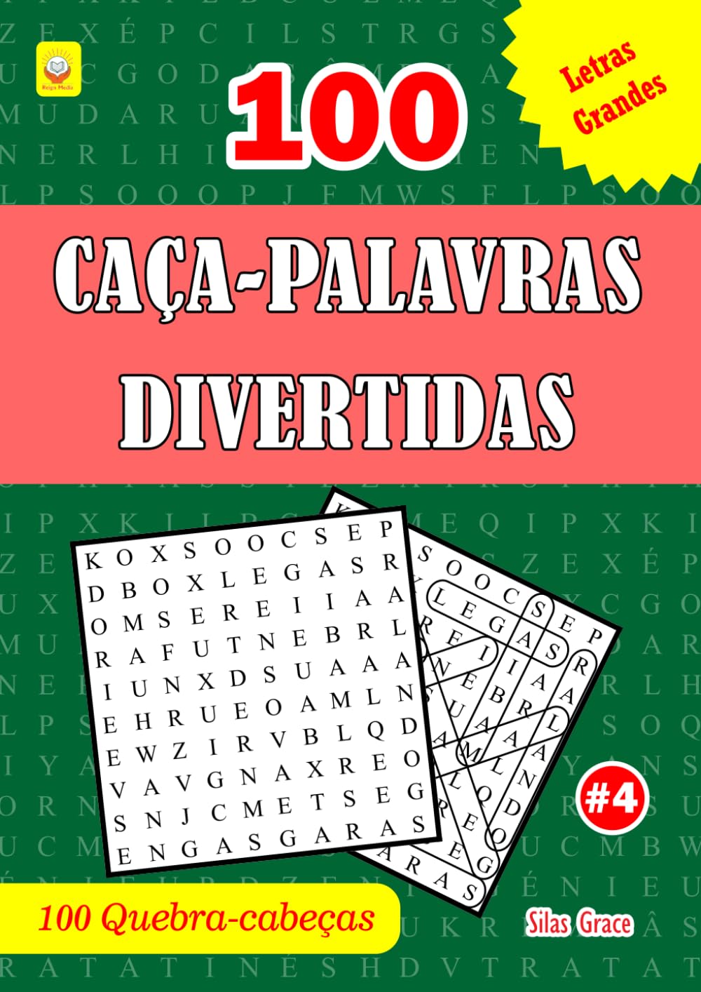 ler totalmente 100 CAÇA-PALAVRAS DIVERTIDAS: #4 (PORTUGUESE EDITION): 100 puzzles divertidos e fáceis com soluções para o manter entretido