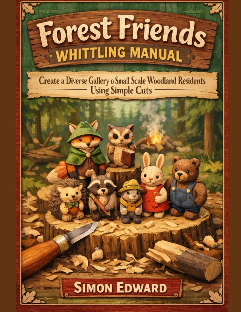 capítulo por capítulo baixar Forest Friends Whittling Manual: Create a Diverse Gallery of Small Scale Woodland Residents Using Simple Cuts