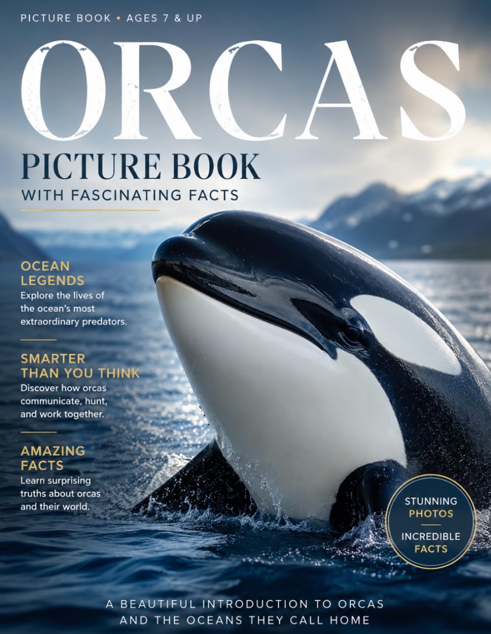 ler totalmente Orcas Picture Book with Fascinating Facts: Orcas Facts Book for Adults | Orcas Coffee Table Book (All About Orcas)