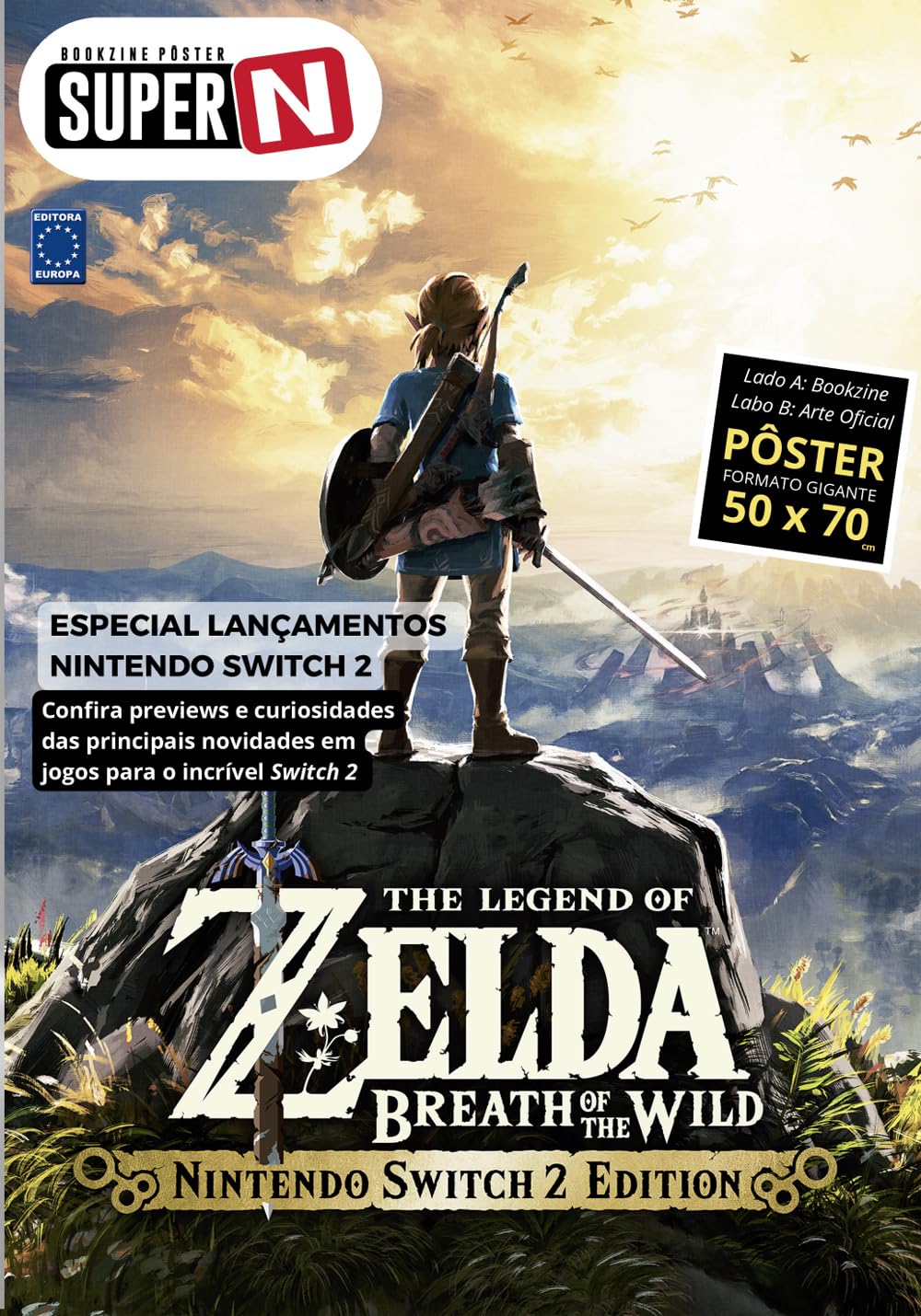 ZELDA - BREATH OF THE WILD: SWITCH 2 (Versão lisa, sem dobras, enviada em tubo protetor) - Superpôster Super N baixar livro de graça