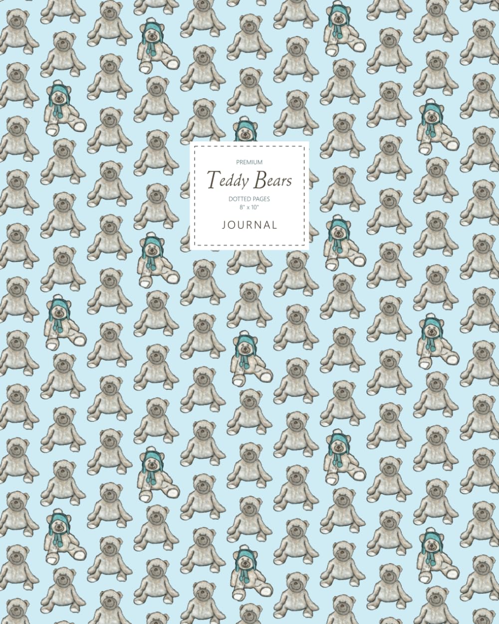 Teddy Bears Journal - Dotted Pages - 8x10 - Large: (Blue Edition) Journal 192 dot grid pages (8x10 inches / 20.3x25.4 cm/Large) baixar livro de graça
