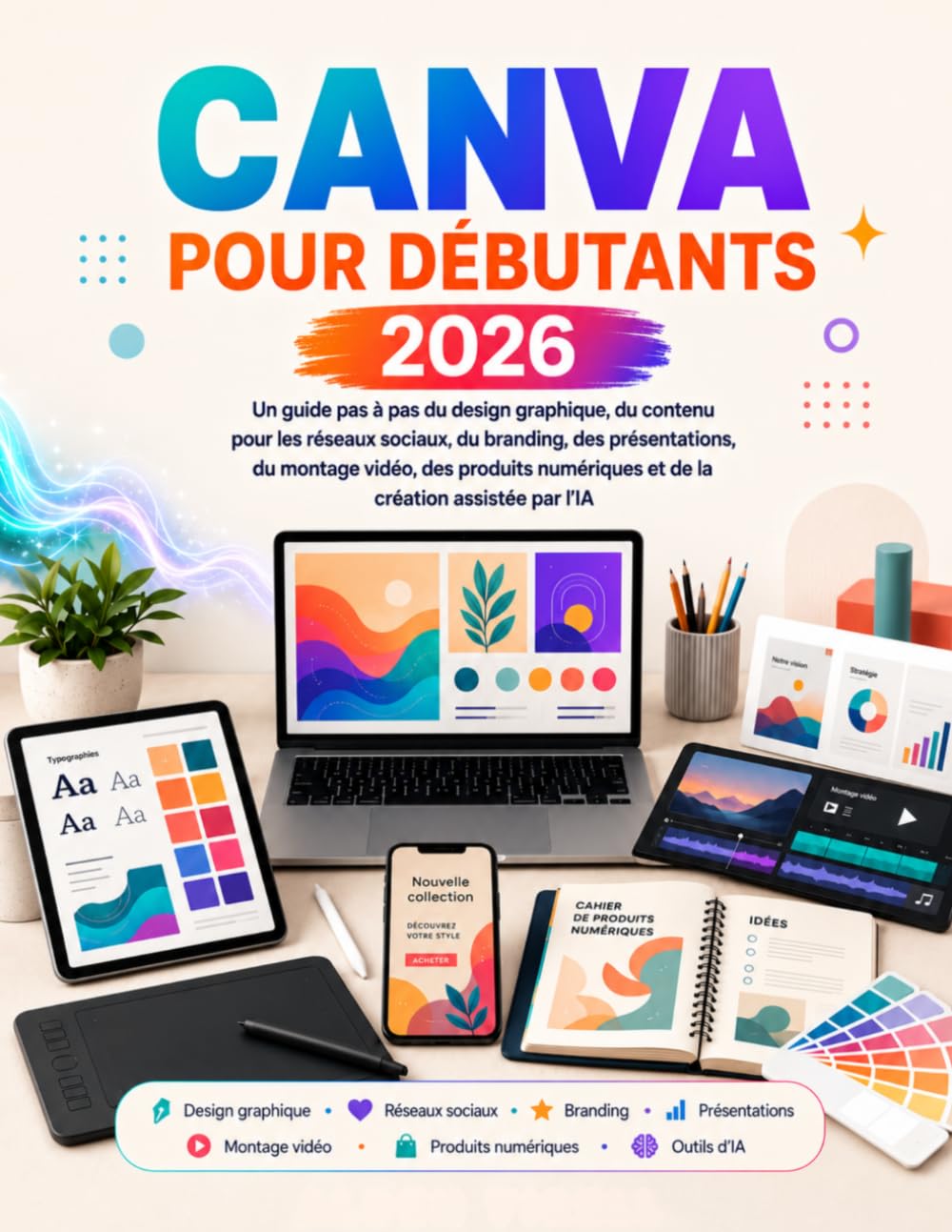 ler totalmente Canva pour débutants 2026 (French Edition)