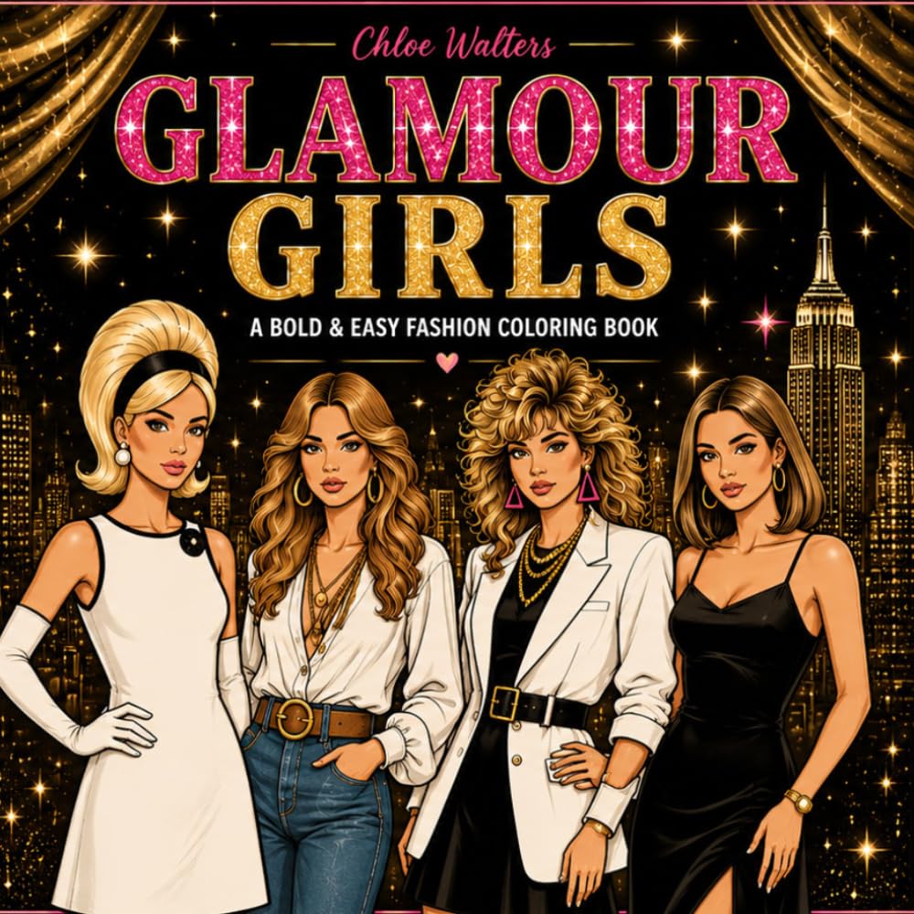 capítulo por capítulo baixar Glamour Girls: A Bold & Easy Fashion Coloring Book
