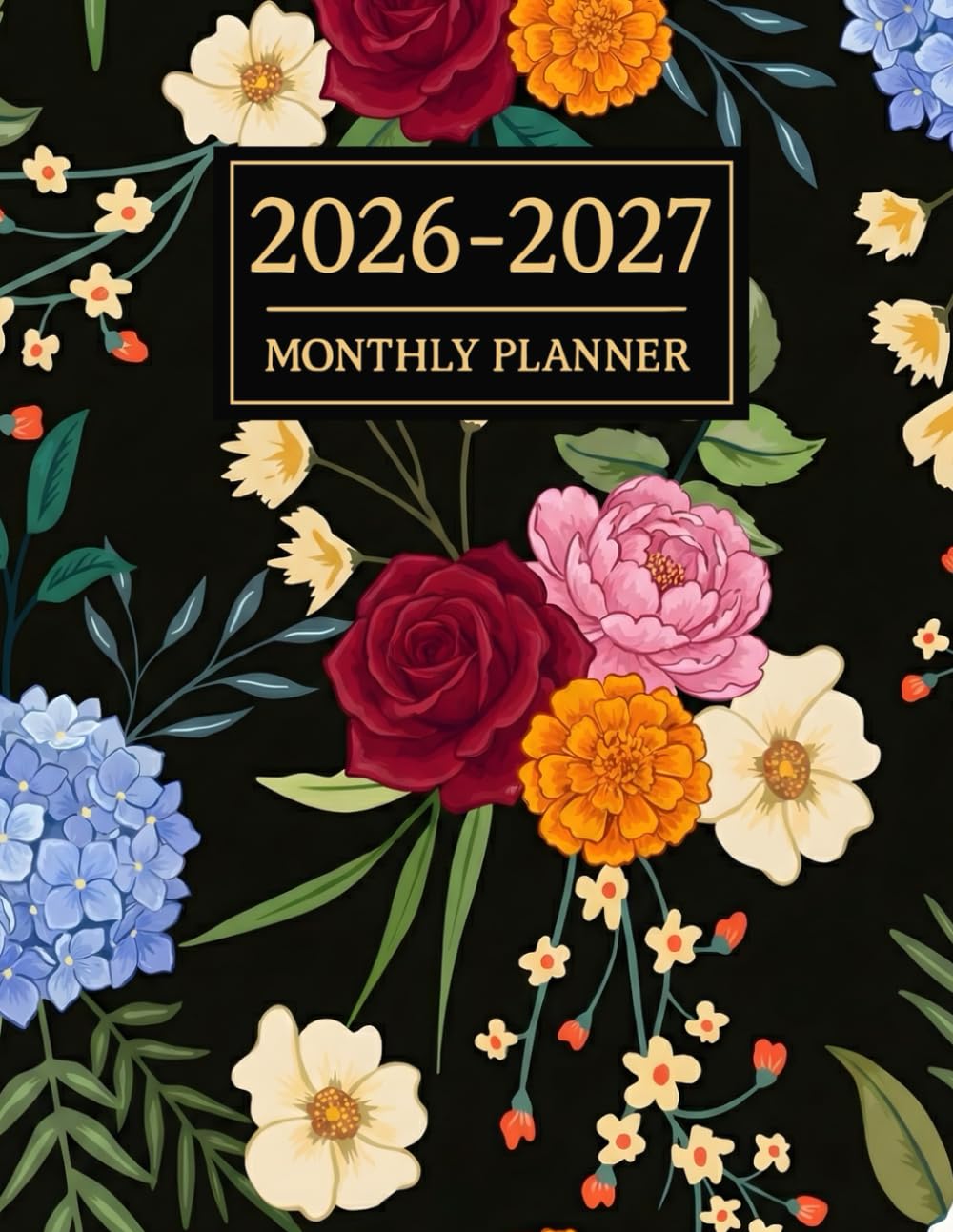 2026-2027 Monthly Planner: large print | Two Year Calendar Book 8.5x11 With Holidays | flower Cover Design baixar o livro de graça