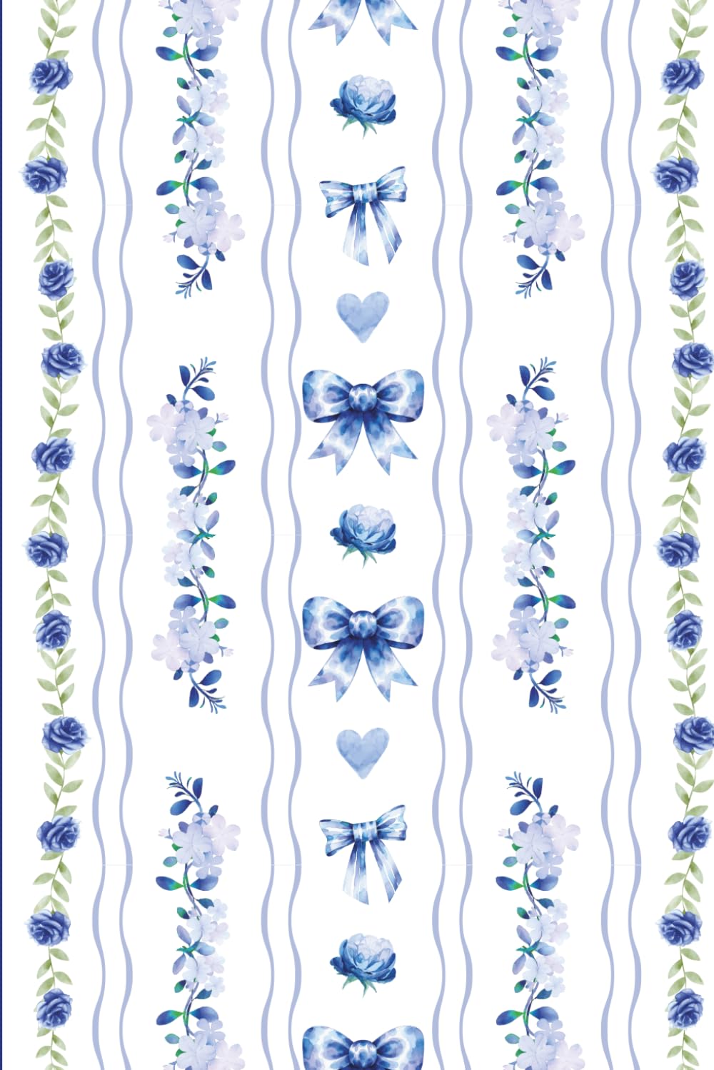 Blue Bows & Roses