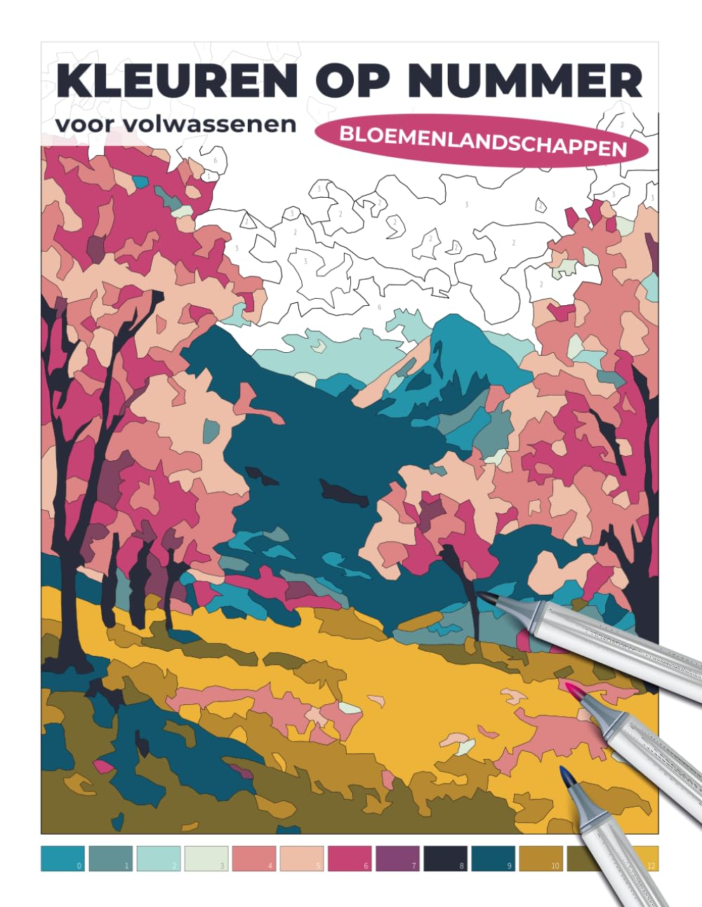 ler totalmente Bloemenlandschappen – Kleuren op nummer voor volwassenen: Rustgevend kleurboek met realistische illustraties van bloemen in berglandschappen, aan meren en in bloeiende valleien (Dutch Edition)