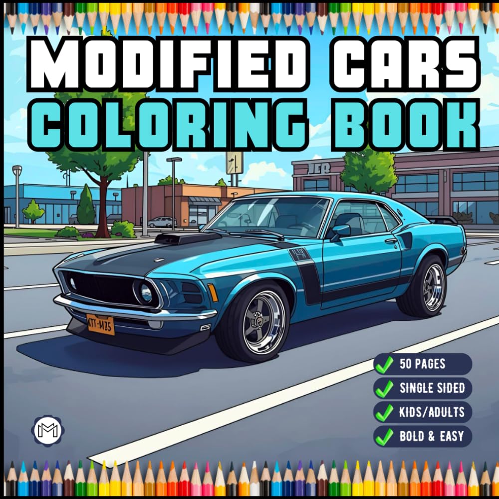 Modified Cars Coloring Book for Adults Men Women Kids Boys Girls Teens Bold and Easy Simple Cars Coloring Book Drift Cars Coloring Activity Book Gift... Sports Cars Automobile Coloring Activity Book baixar o livro de graça