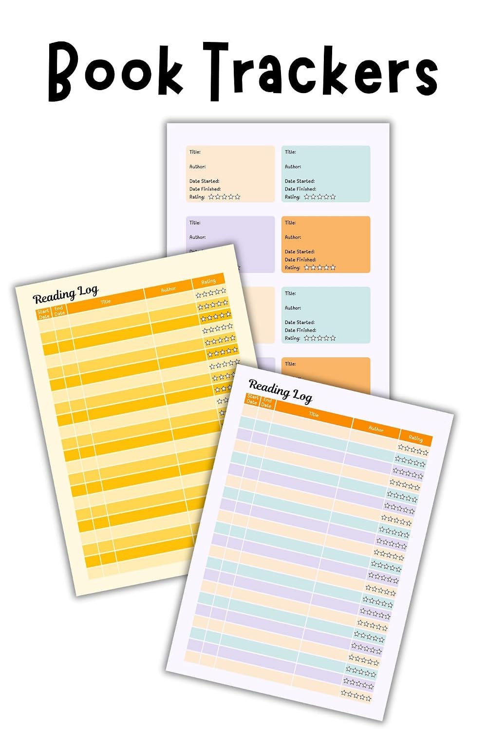 Printable Reading Tracker Set for August: A4, A3, and 8.5x11" Book Log Page Bundle for Readers (Reading Trackers by Cornus Creative Products) (English Edition) baixar livro de graça
