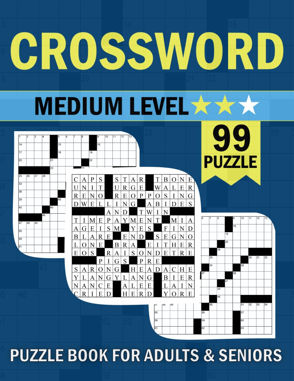 ler totalmente Medium Crossword Puzzle Book For Adults and Seniors: Fun exercises for the brain to maintain mental health and activity