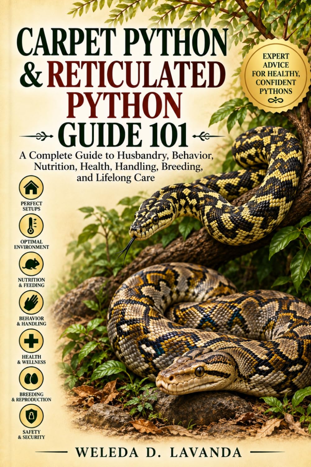 Carpet Python & Reticulated Python Guide 101: A Complete Guide to Husbandry, Behavior, Nutrition, Health, Handling, Breeding, and Lifelong Care baixar livro de graça
