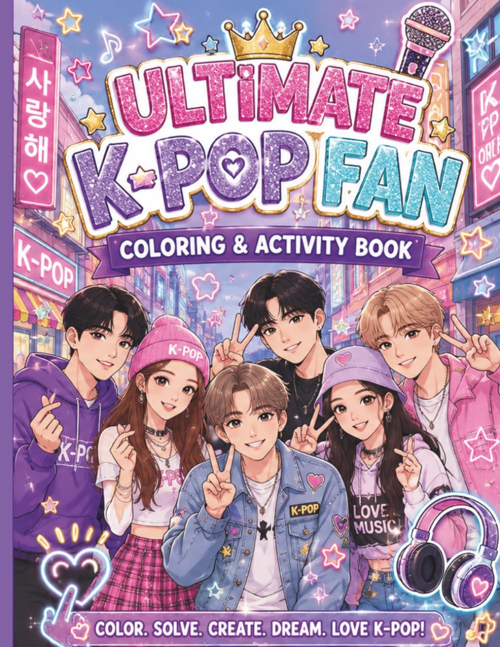 capítulo por capítulo baixar Ultimate K-POP Fan Coloring & Activity Book: Coloring, Mazes, Word Searches, Dot-to-Dot, Drawing Activities & Bonus Journaling Fun for Teens and Adults