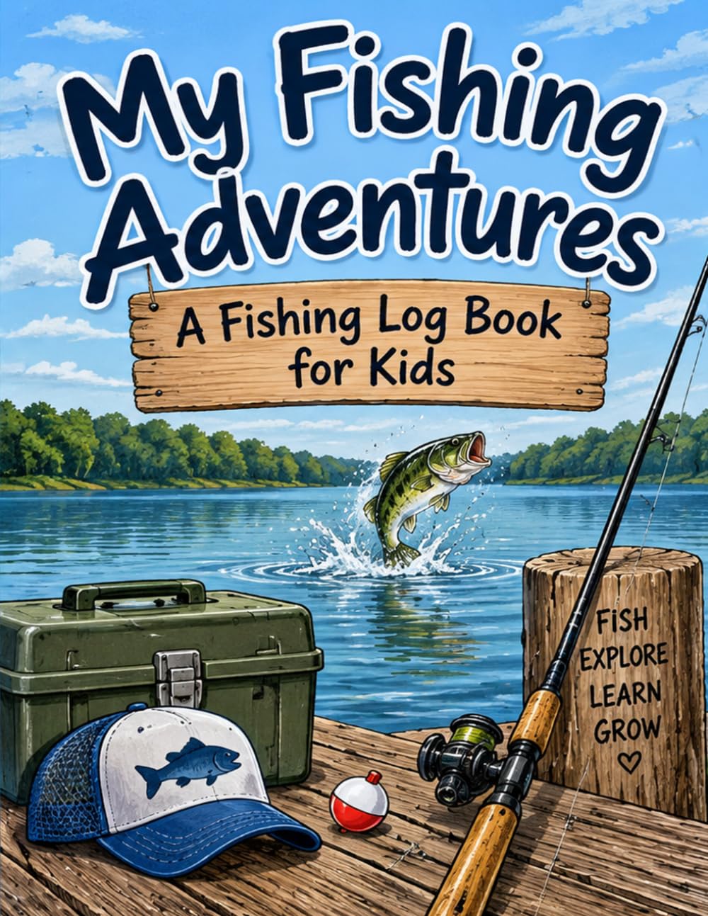 My Fishing Adventures: A Fishing Log Book for Kids baixar livro de graça