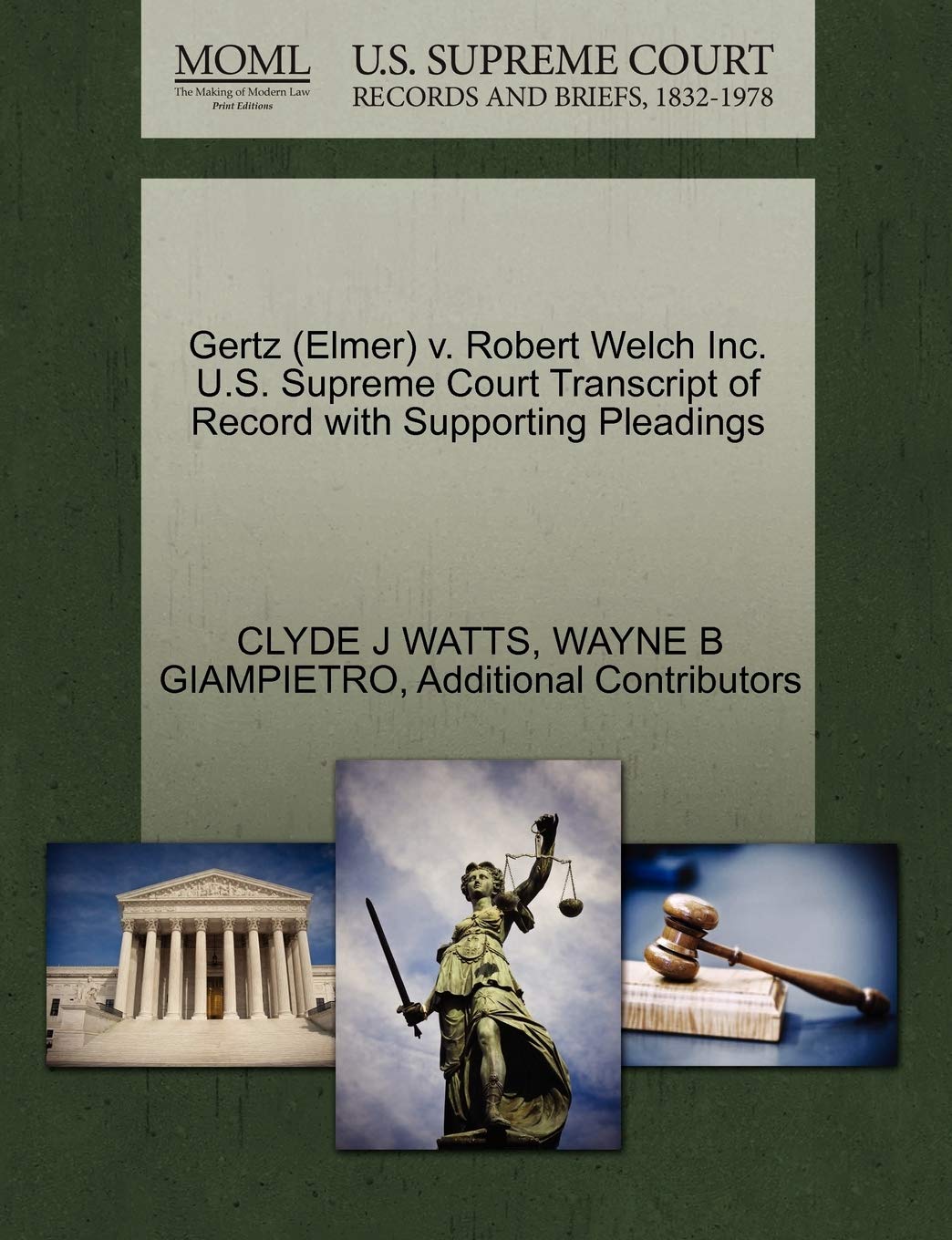 capítulo por capítulo baixar Gertz (Elmer) v. Robert Welch Inc. U.S. Supreme Court Transcript of Record with Supporting Pleadings