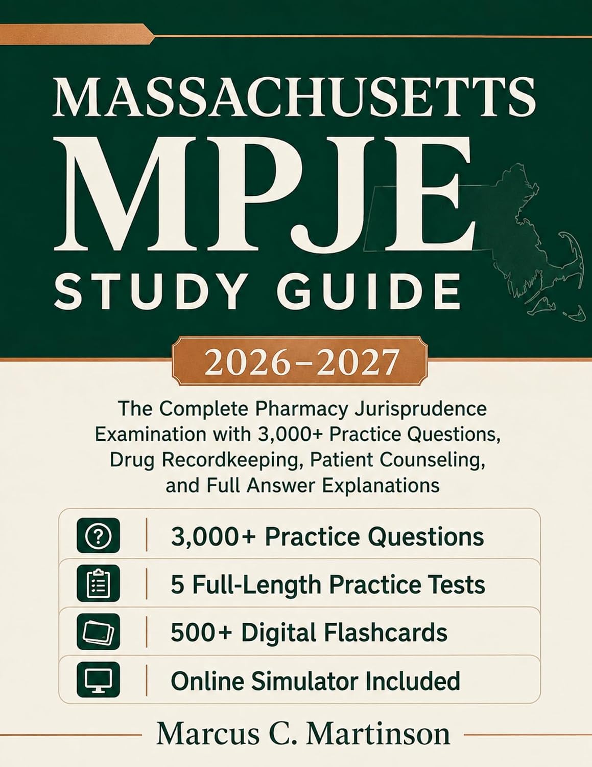 capítulo por capítulo baixar Massachusetts MPJE Study Guide 2026-2027: The Complete Pharmacy Jurisprudence Examination with 3,000+ Practice Questions, Drug Recordkeeping, Patient Counseling,... Full Answer Explanations (English Edition)