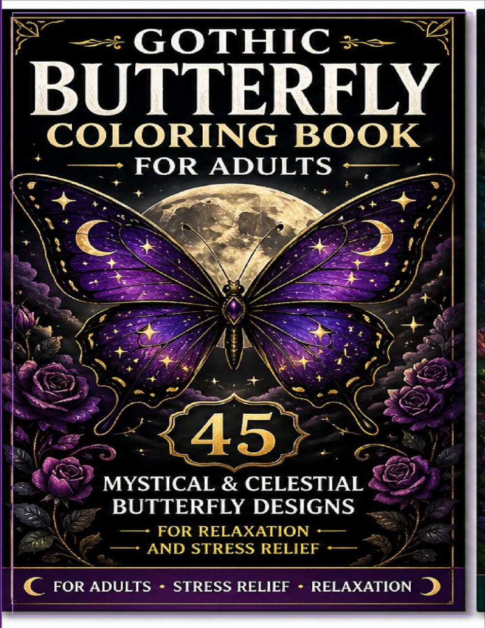 Mystical Butterfly Dreams Coloring Book for Adults: 45 Gothic, Celestial & Fantasy Butterfly Designs for Relaxation, Creativity and Stress Relief baixar o livro de graça