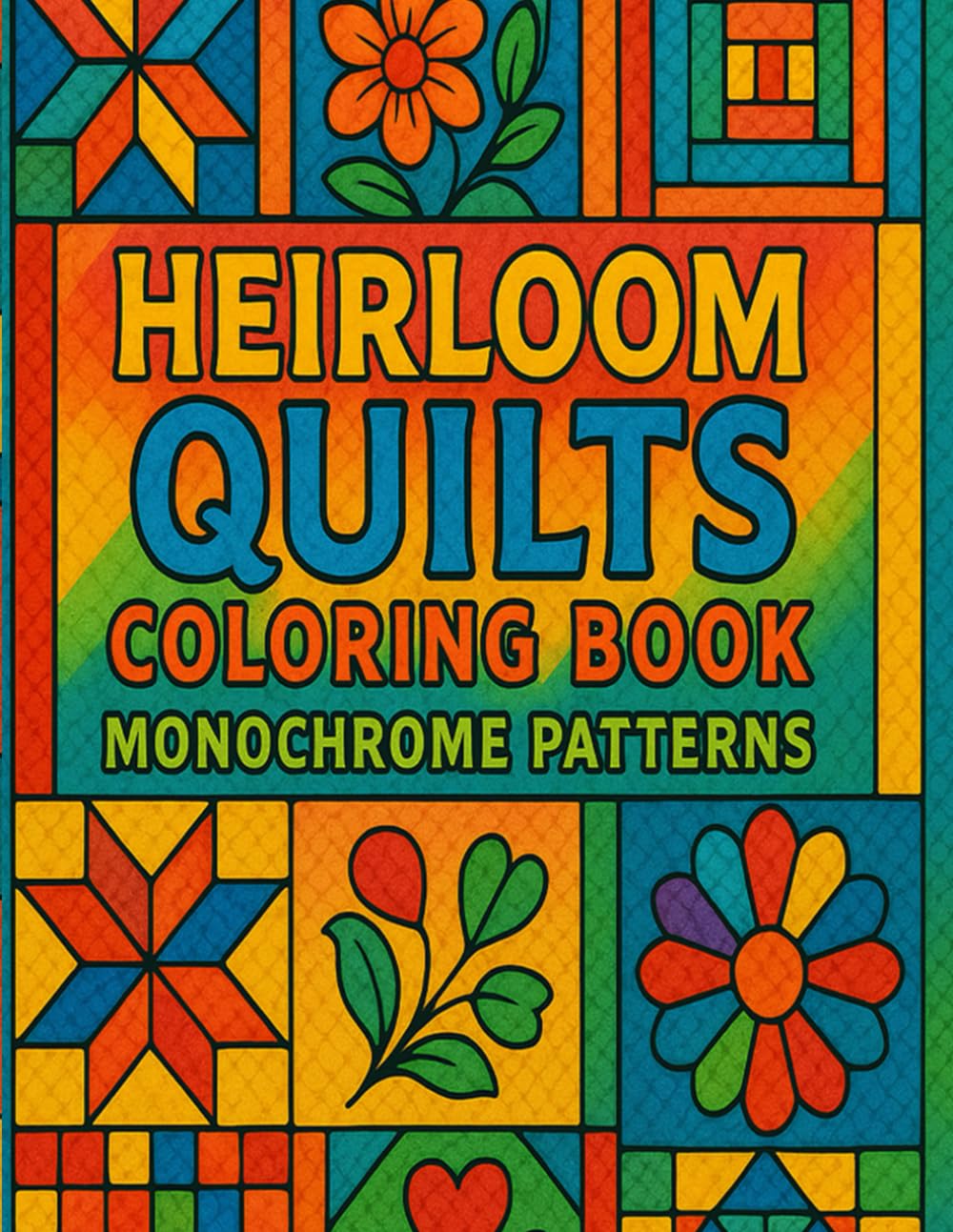 capítulo por capítulo baixar Heirloom Quilts Coloring Book: Monochrome Patterns: A Relaxing Collection of Bold and Easy Traditional Quilt Patterns for Adults and All Ages to Color