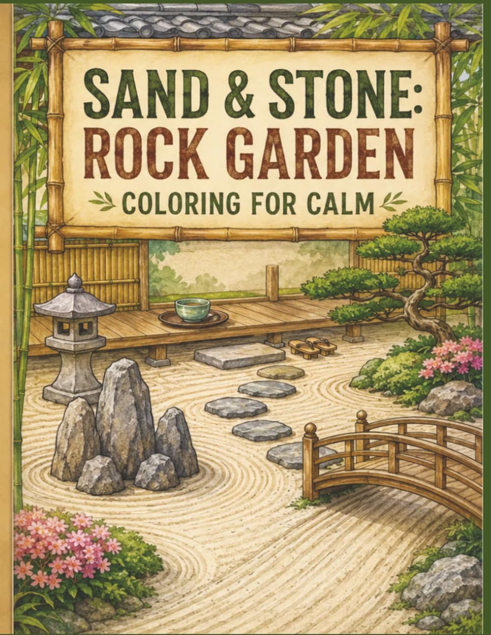 capítulo por capítulo baixar Sand & Stone: Rock Garden Coloring for Calm: 50 Japanese-Inspired Karesansui Designs for Mindfulness and Stress Relief: A Relaxing Adult Coloring Book... and Meditative Sand Patterns (Zen Gardens)