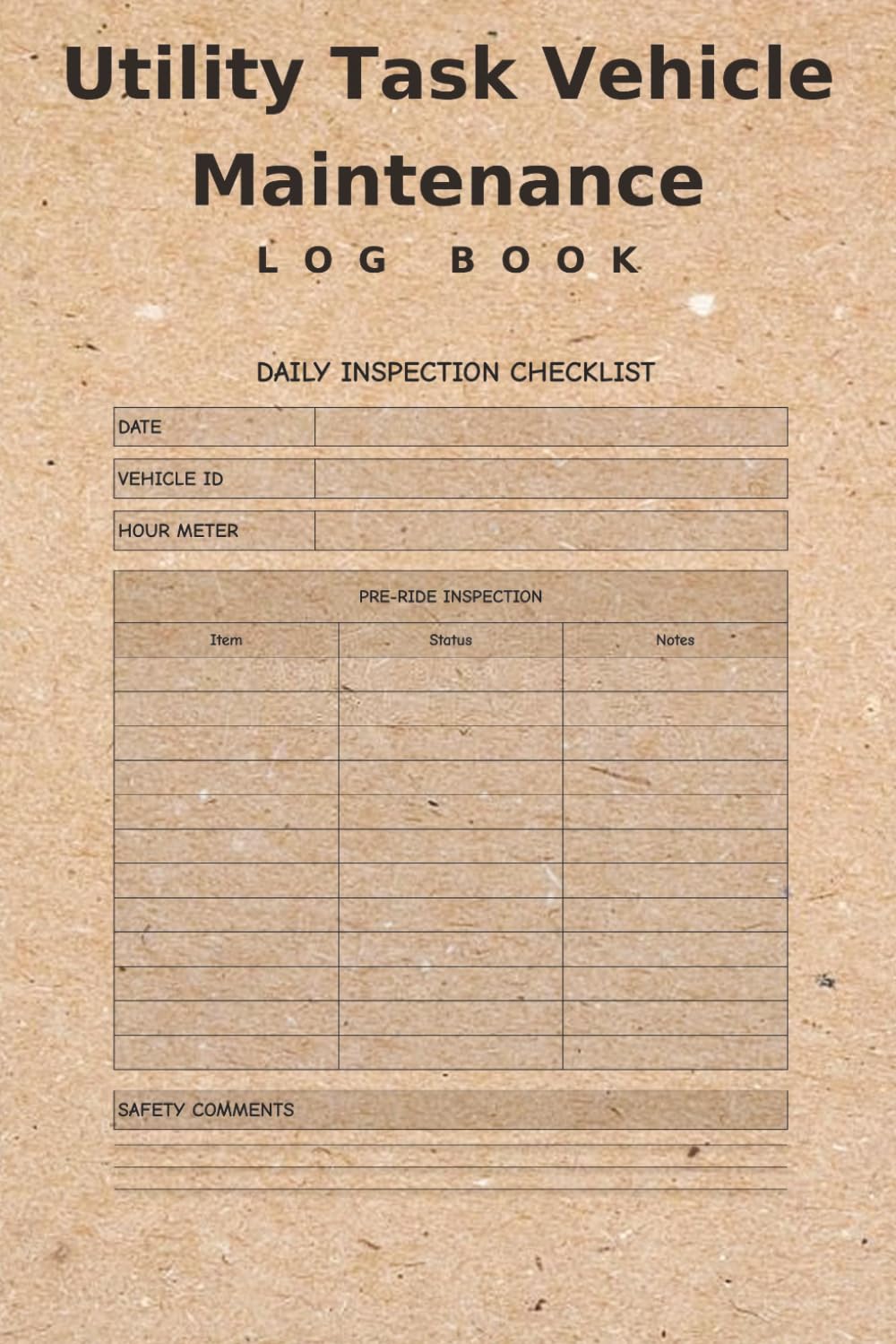 Utility Task Vehicle Maintenance Log Book: Track Service, Repairs & Inspections for Peak UTV Performance baixar o livro de graça