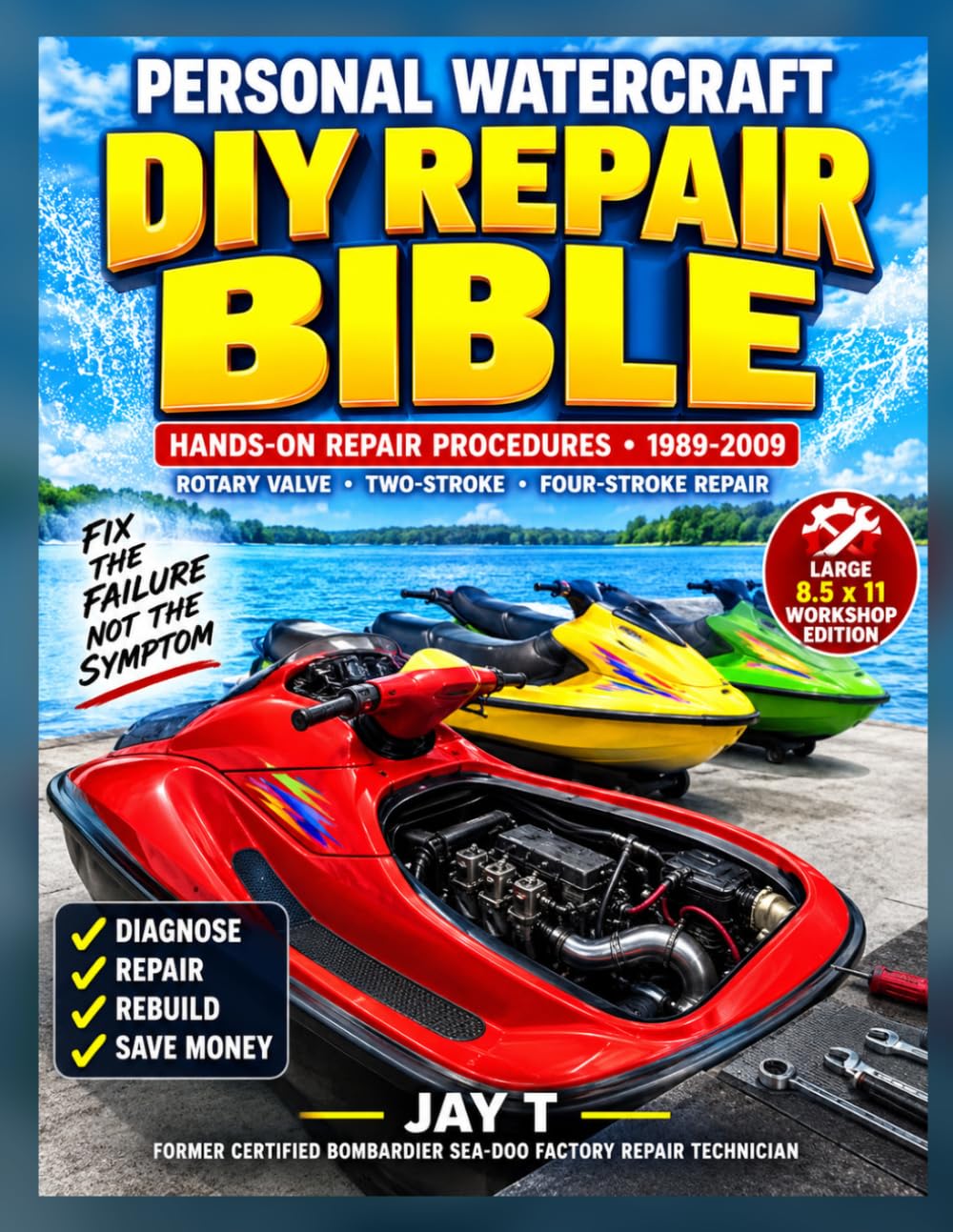 capítulo por capítulo baixar Personal Watercraft DIY Repair Bible: Large-Print Workshop Guide to Troubleshooting, Maintaining, and Repairing Two-Stroke, Rotary-Valve, and Four-Stroke Personal Watercraft